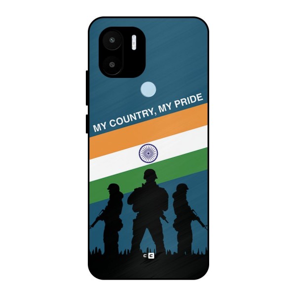 My Country My Pride Metal Back Case for Redmi A1 Plus