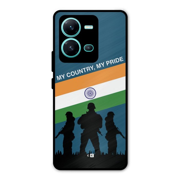 My Country My Pride Metal Back Case for Vivo V25