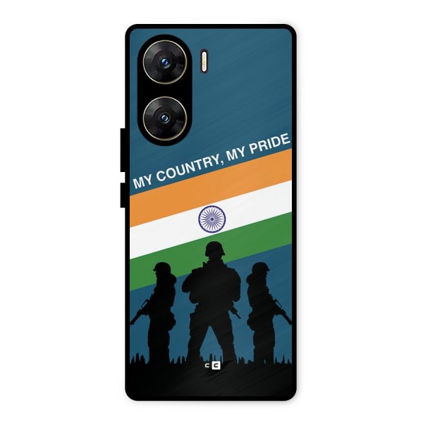 My Country My Pride Metal Back Case for Vivo V29e