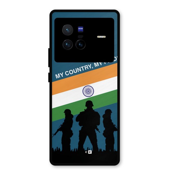 My Country My Pride Metal Back Case for Vivo X80