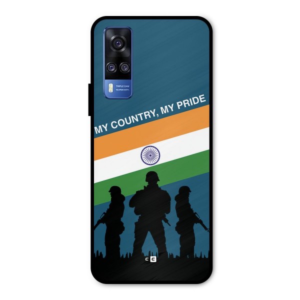 My Country My Pride Metal Back Case for Vivo Y31