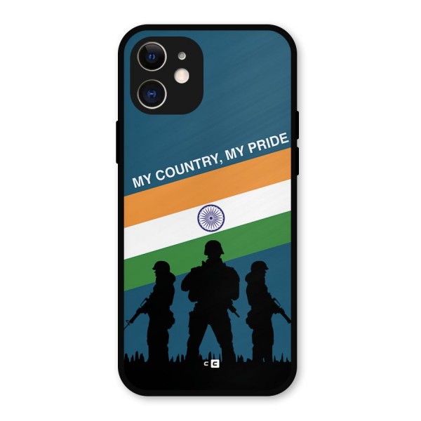 My Country My Pride Metal Back Case for iPhone 12