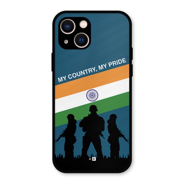 My Country My Pride Metal Back Case for iPhone 13