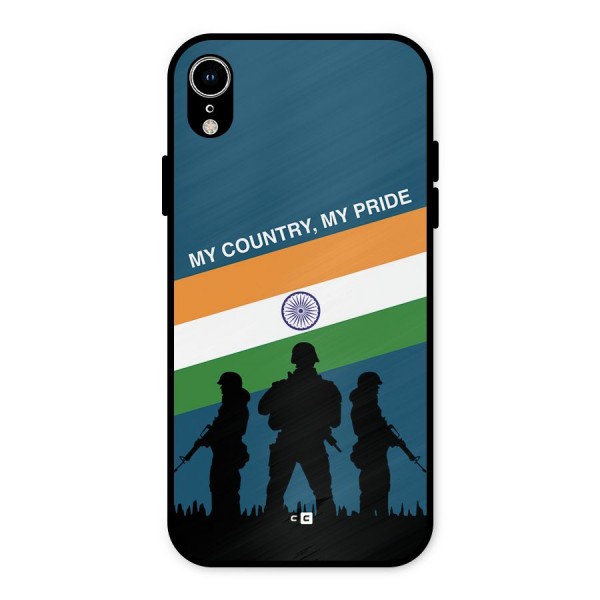 My Country My Pride Metal Back Case for iPhone XR