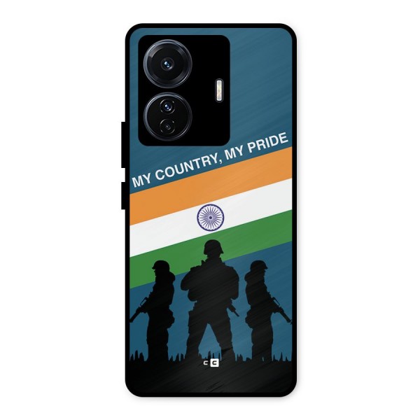 My Country My Pride Metal Back Case for iQOO Z6