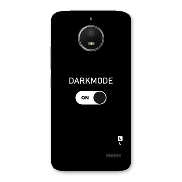 My Darkmode On Back Case for Moto E4