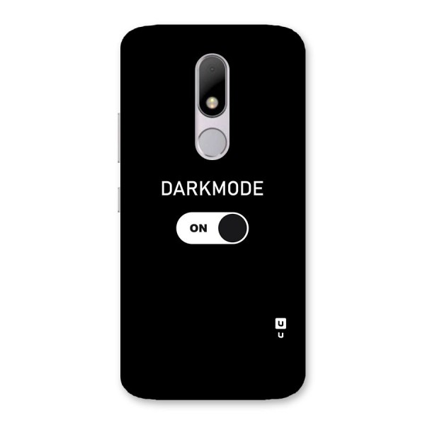 My Darkmode On Back Case for Moto M