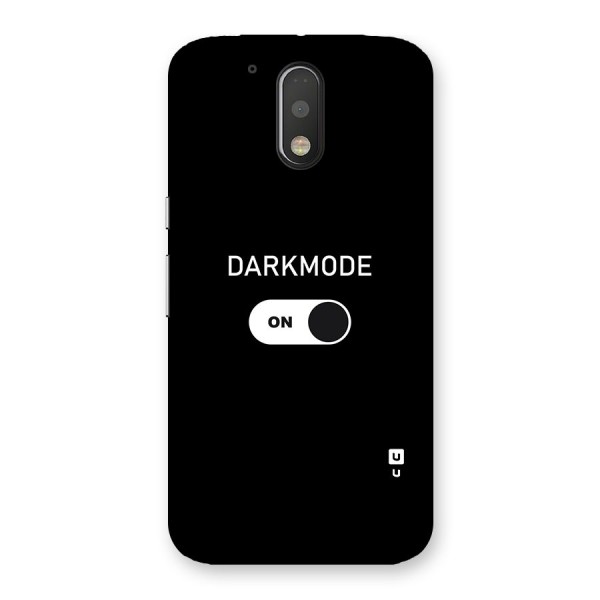 My Darkmode On Back Case for Motorola Moto G4