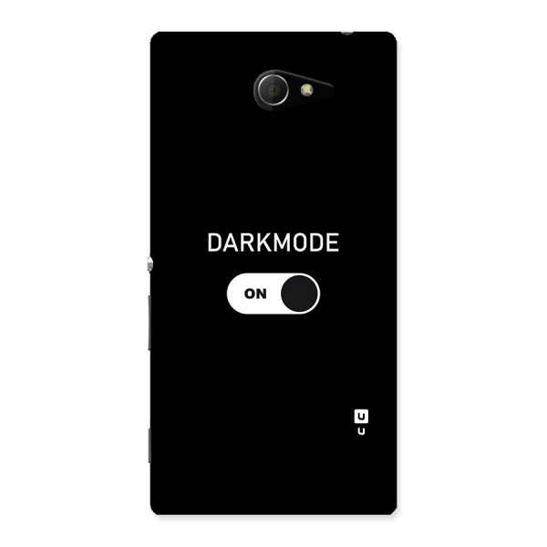 My Darkmode On Back Case for Sony Xperia M2