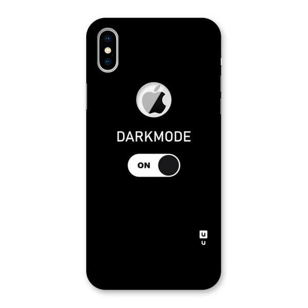 My Darkmode On Back Case for iPhone XS Logo Cut