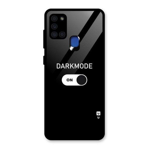 My Darkmode On Glass Back Case for Galaxy A21s