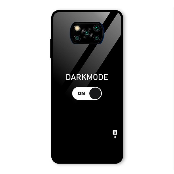 My Darkmode On Glass Back Case for Poco X3 Pro