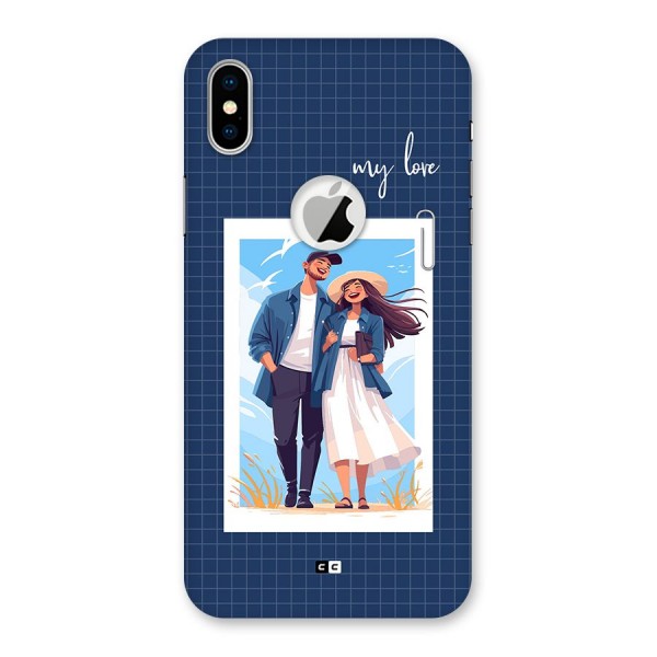 My Love Back Case for iPhone XS Logo Cut