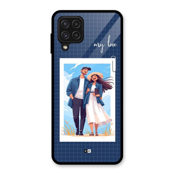 My Love Glass Back Case for Galaxy A22 4G