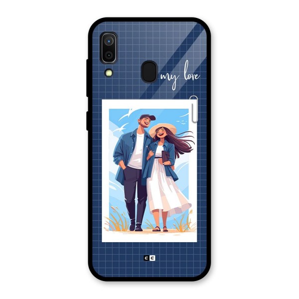 My Love Glass Back Case for Galaxy A30