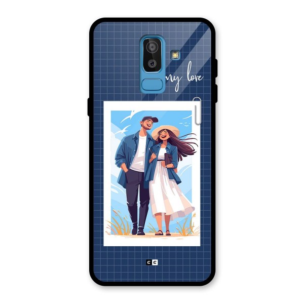 My Love Glass Back Case for Galaxy J8