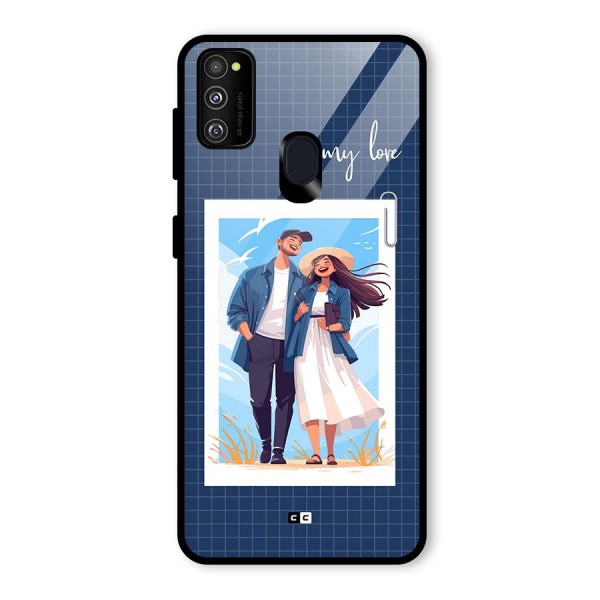 My Love Glass Back Case for Galaxy M21