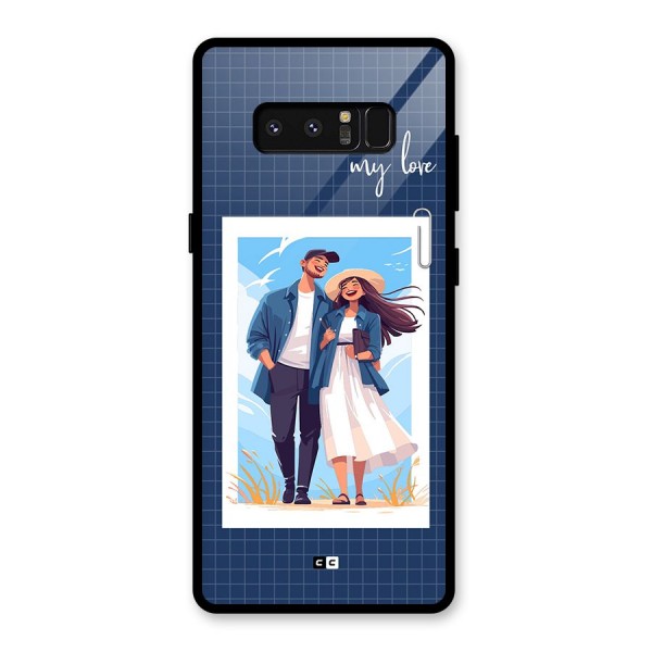 My Love Glass Back Case for Galaxy Note 8