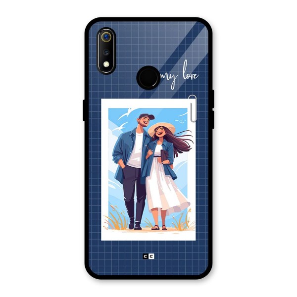 My Love Glass Back Case for Realme 3i