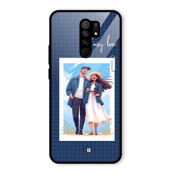 My Love Glass Back Case for Redmi 9 Prime