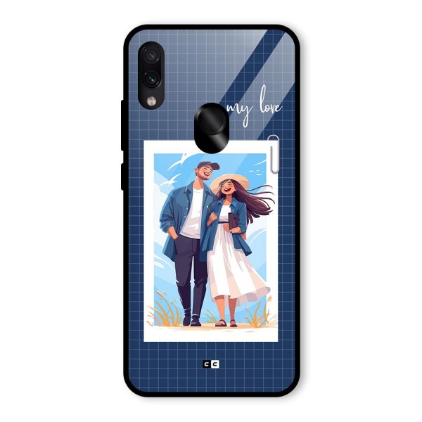 My Love Glass Back Case for Redmi Note 7