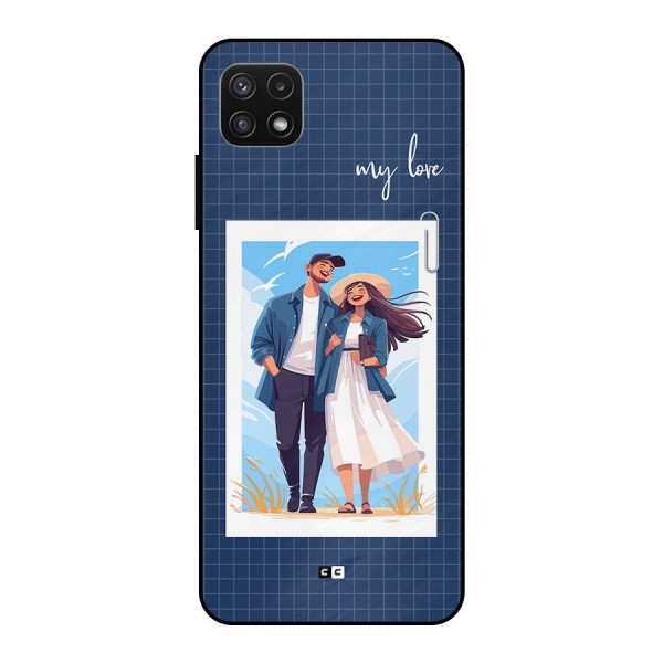 My Love Metal Back Case for Galaxy A22 5G