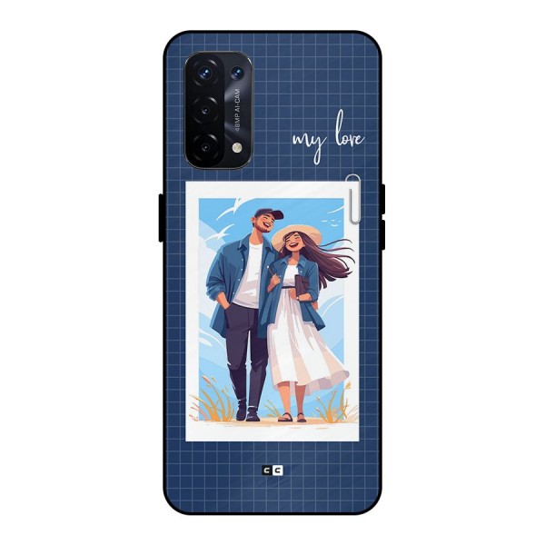 My Love Metal Back Case for Oppo A74 5G