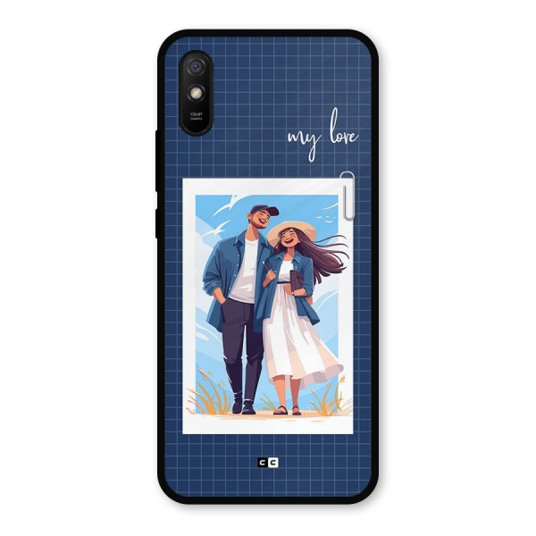 My Love Metal Back Case for Redmi 9i