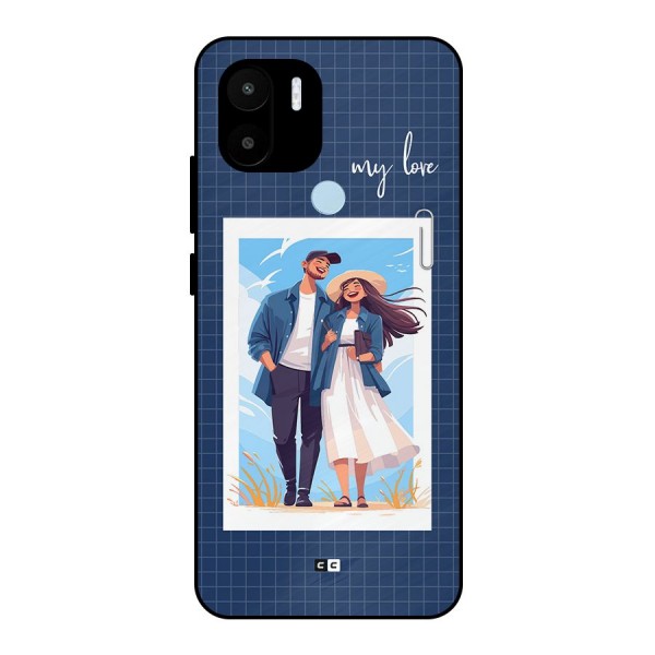 My Love Metal Back Case for Redmi A1 Plus