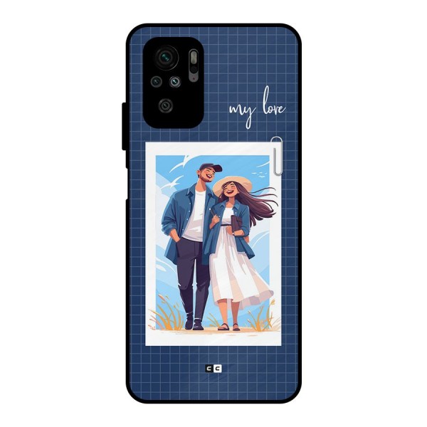 My Love Metal Back Case for Redmi Note 10