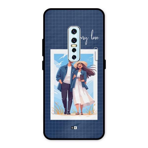 My Love Metal Back Case for Vivo V17 Pro