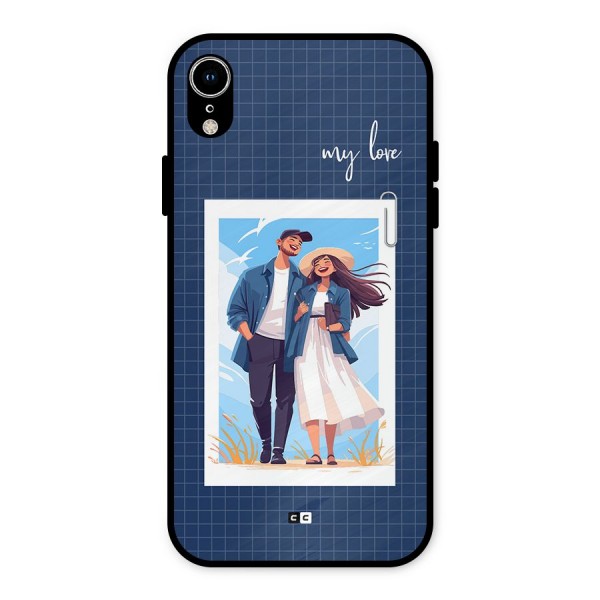 My Love Metal Back Case for iPhone XR