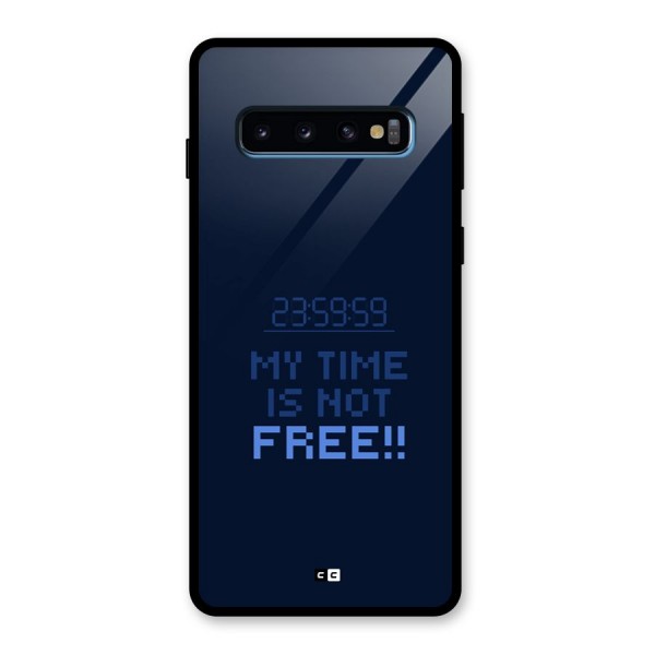 My Time Glass Back Case for Galaxy S10