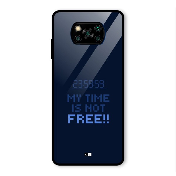 My Time Glass Back Case for Poco X3 Pro