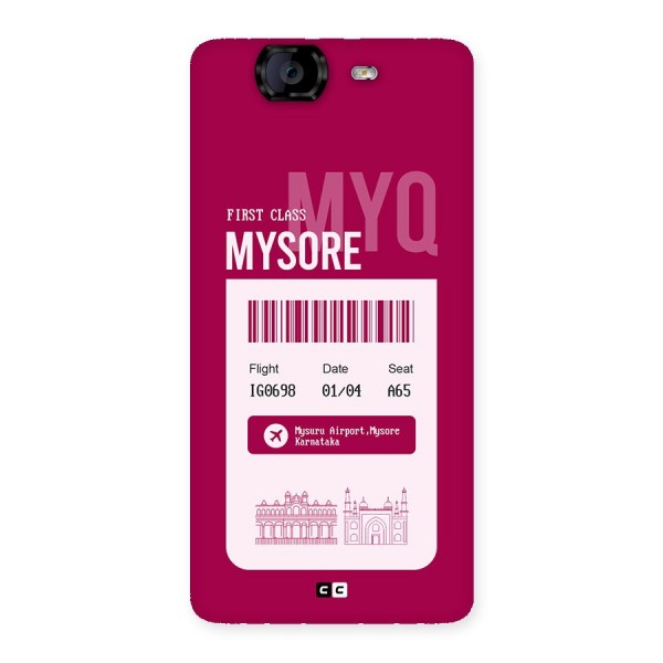 Mysore Boarding Pass Back Case for Canvas Knight A350