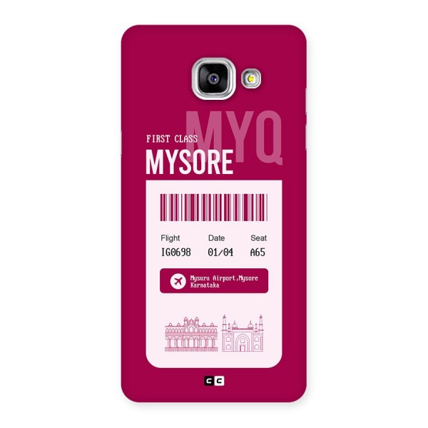 Mysore Boarding Pass Back Case for Galaxy A5 (2016)