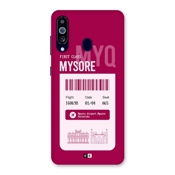 Mysore Boarding Pass Back Case for Galaxy A60