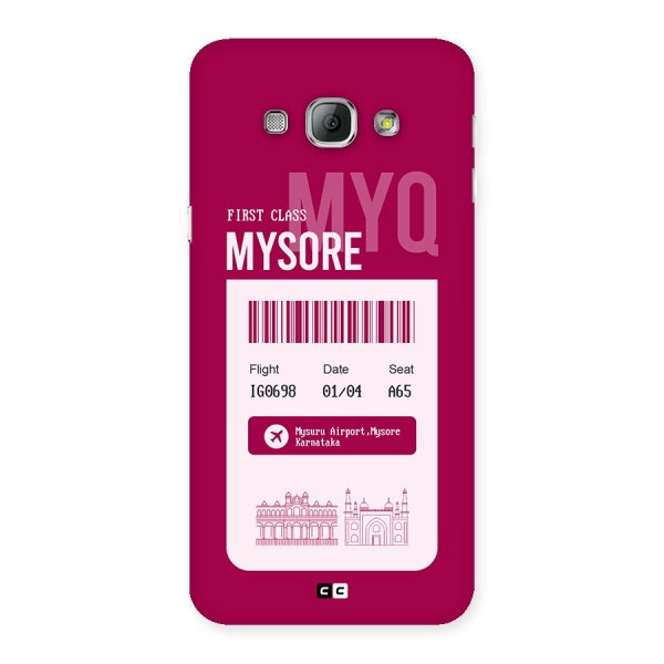 Mysore Boarding Pass Back Case for Galaxy A8