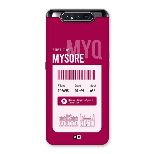 Mysore Boarding Pass Back Case for Galaxy A80