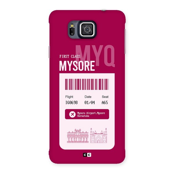 Mysore Boarding Pass Back Case for Galaxy Alpha