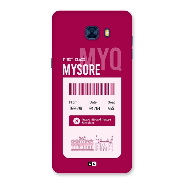 Mysore Boarding Pass Back Case for Galaxy C7 Pro