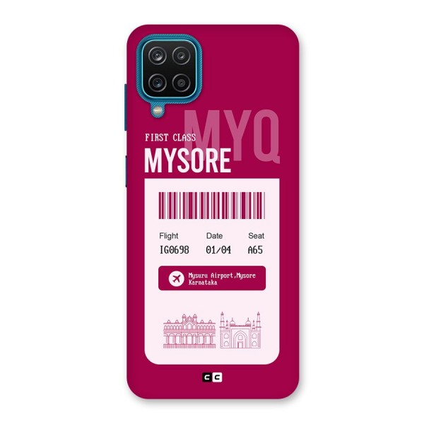 Mysore Boarding Pass Back Case for Galaxy F12