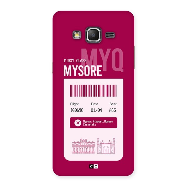 Mysore Boarding Pass Back Case for Galaxy Grand Prime