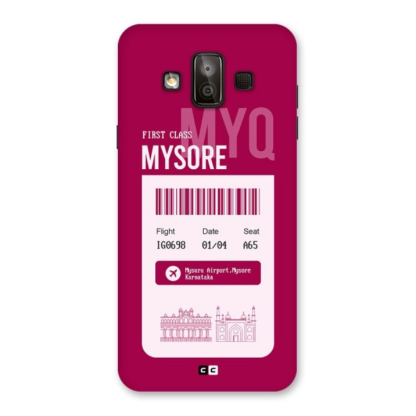 Mysore Boarding Pass Back Case for Galaxy J7 Duo