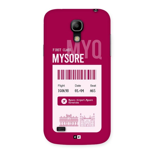 Mysore Boarding Pass Back Case for Galaxy S4 Mini