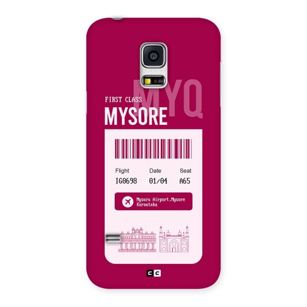 Mysore Boarding Pass Back Case for Galaxy S5 Mini