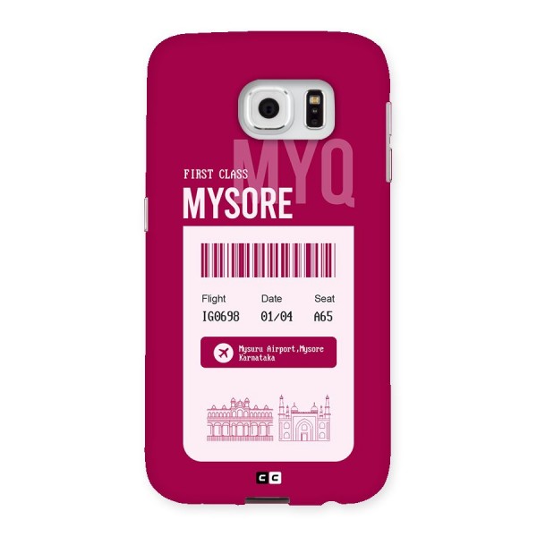 Mysore Boarding Pass Back Case for Galaxy S6