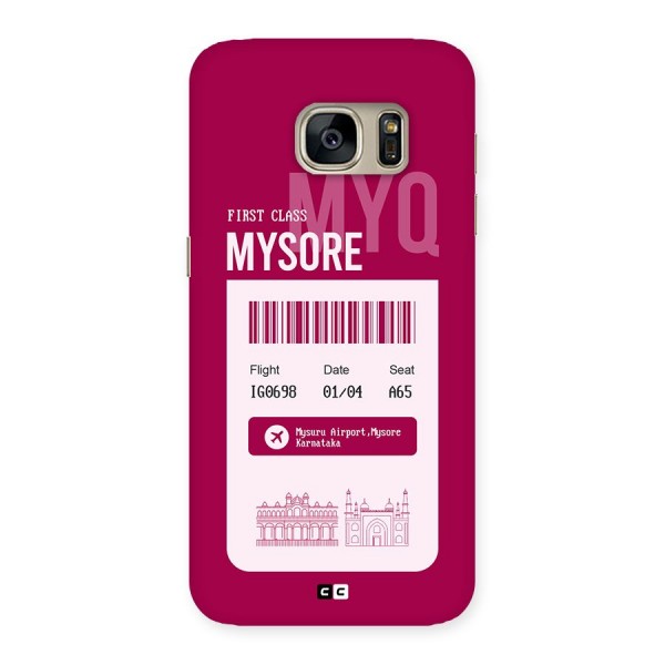 Mysore Boarding Pass Back Case for Galaxy S7