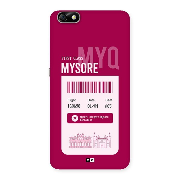 Mysore Boarding Pass Back Case for Honor 4X