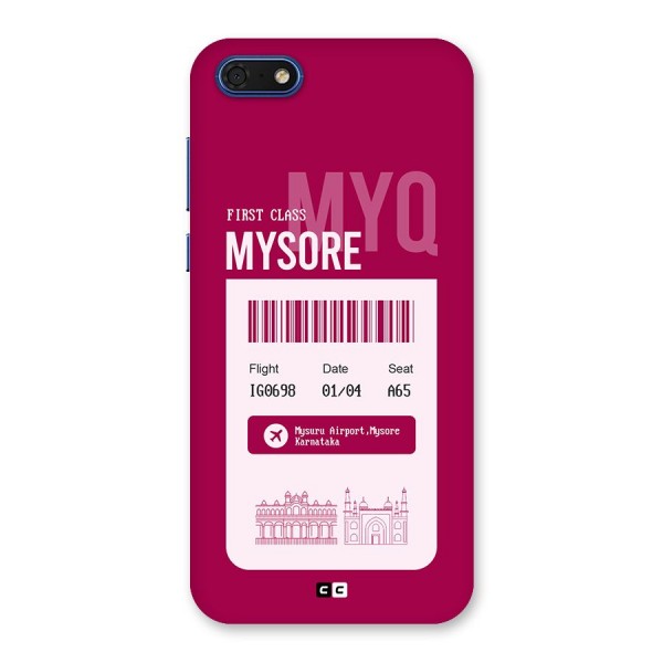 Mysore Boarding Pass Back Case for Honor 7s